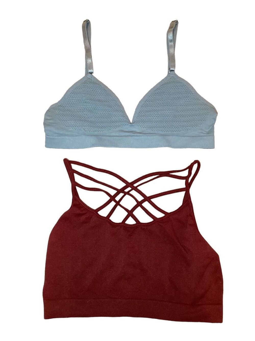 Lot of 2 Zenana Outfitters Bralettes Nwot Strappy Sexy Cropped Tank Top